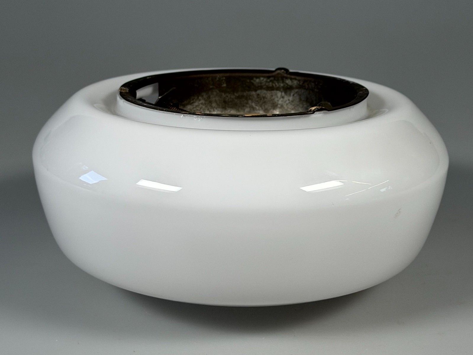photo furniture 50s 60s Lamp Light Plafoniere Milk Glass Mid Century Glass Design Rzb