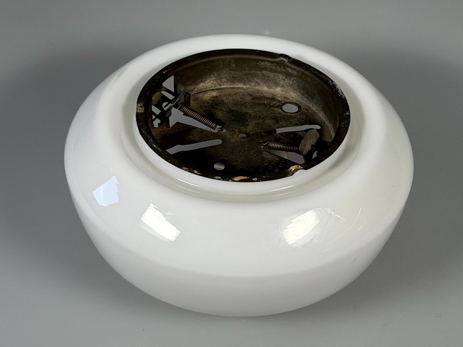 photo for sale 50s 60s Lamp Light Plafoniere Milk Glass Mid Century Glass Design Rzb