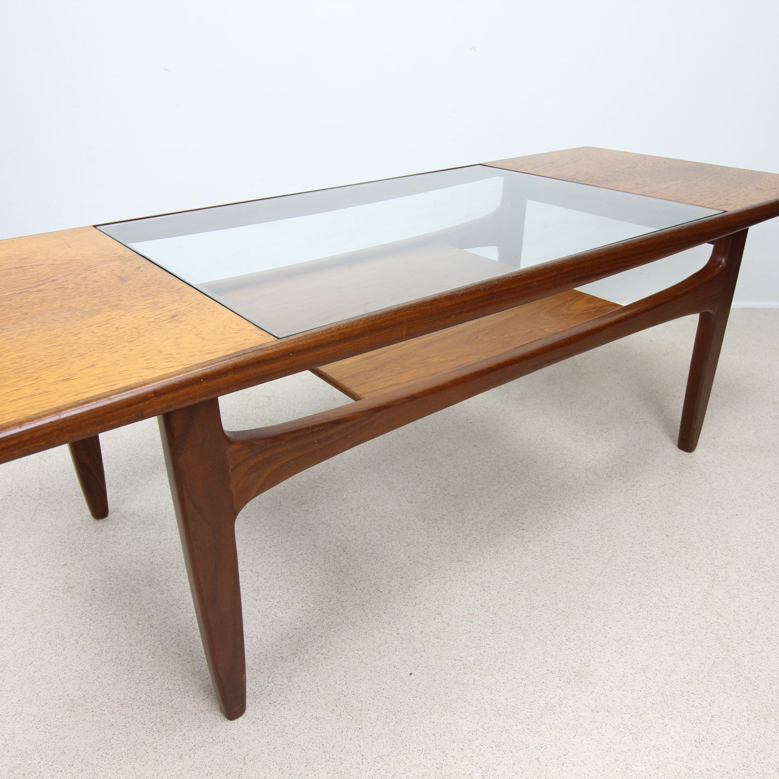 photo furniture Mid Century G Plan Fresco Teak And Glass Two Tier Coffee Table