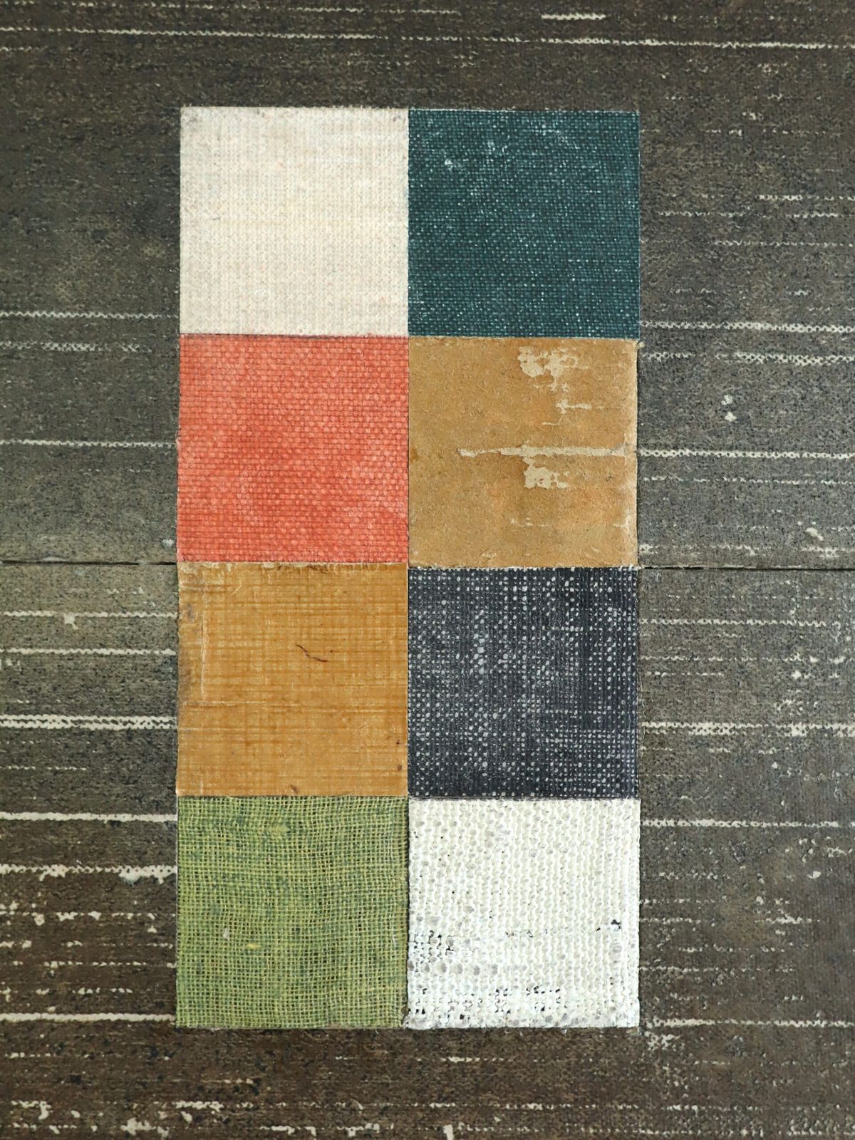 Geometric Collage In Taupe, Mixed Media On Wooden Panel, 2026 photo buy