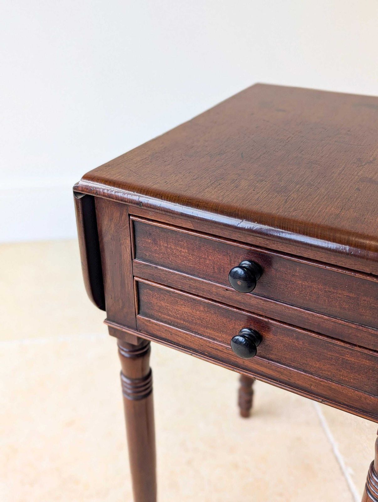 Antique Early Victorian Mahogany Pembroke Work Table C.1850 photo buy