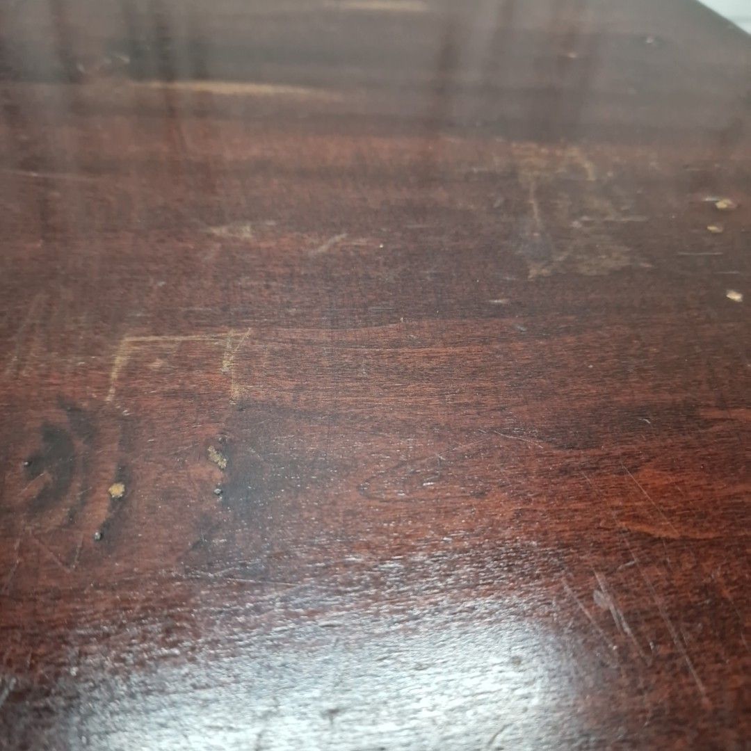 photo furniture Antique Hall Side Table Oval Top Wooden  Solid Wood Occasional For Restoration