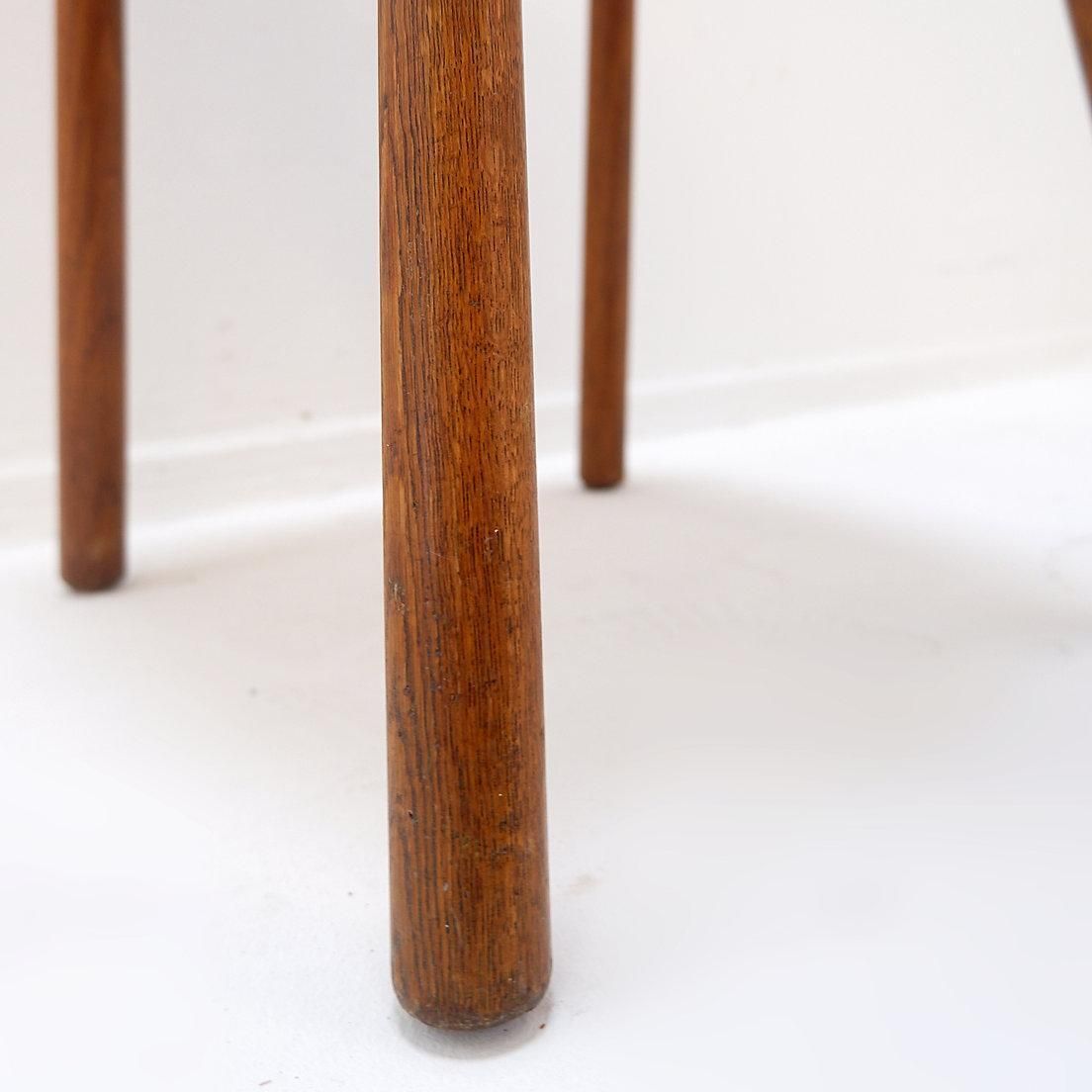 Furniture Set Of 6 Vintage Mid Century Modern Wooden T Back Dining Chairs photo