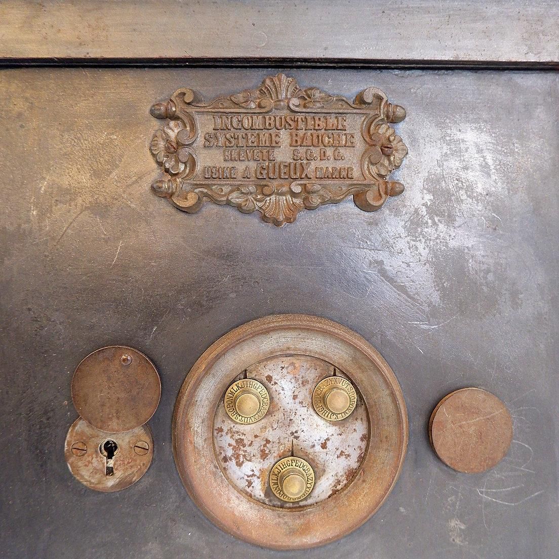photo buy Antique Safe, Incombustible Bauche Early 20th Century