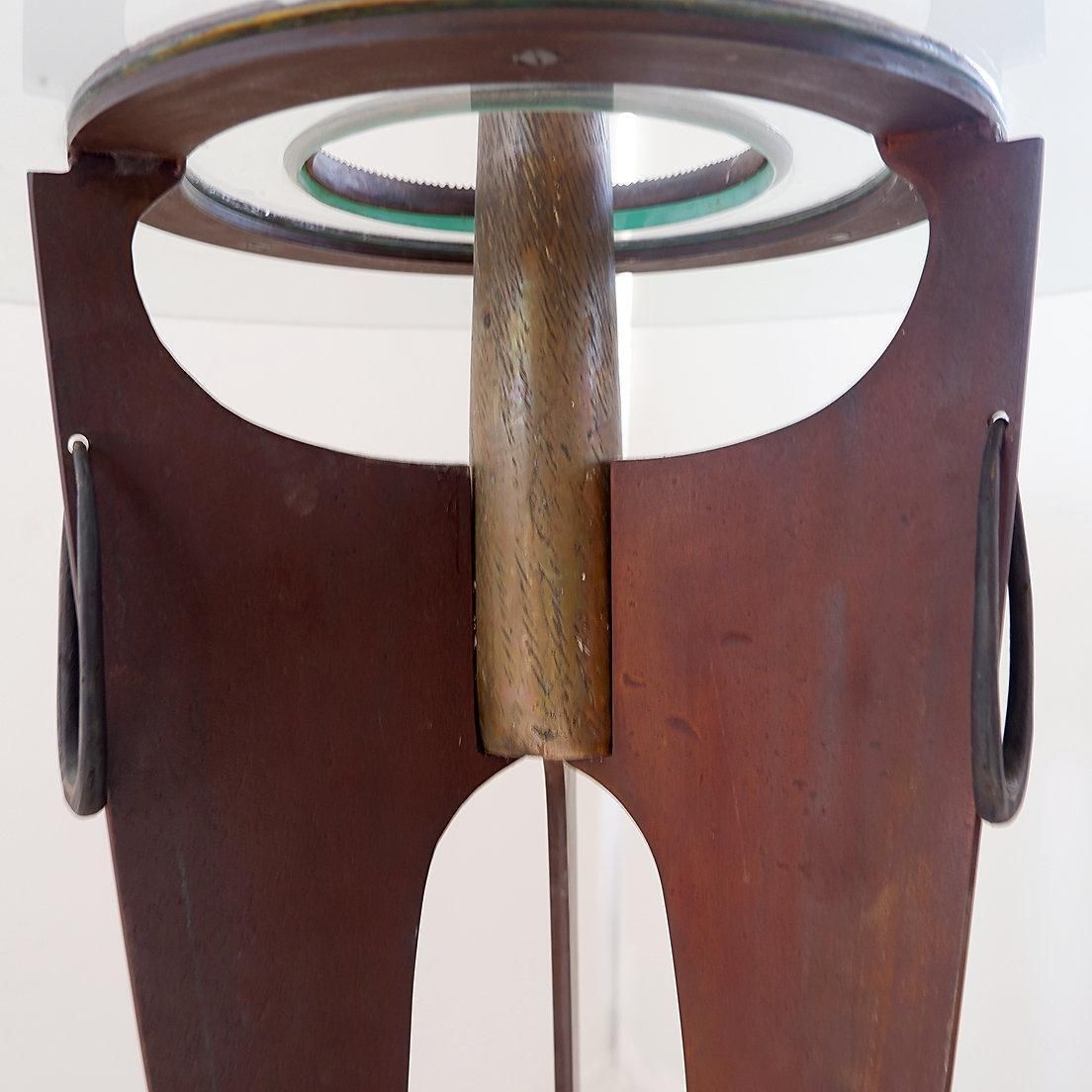 Vincent Wegnez Sculptural Bronze And Glass Console Table   Signed / Belgium 20th photo furniture