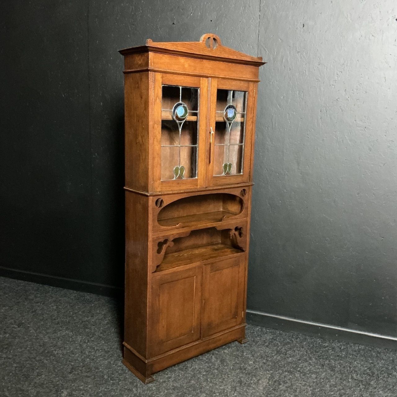 Arts And Crafts Oak Bookcase, 1800s photo for sale
