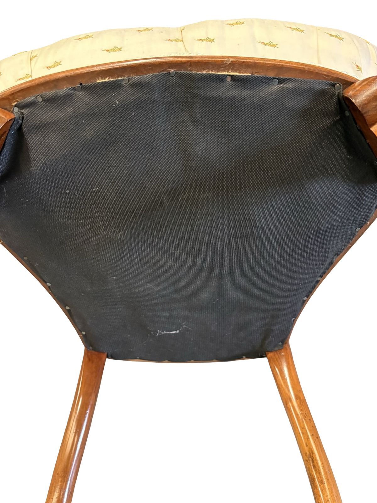 Beautiful Carved Upholstered Walnut Victorian Ladies Bedroom Chair photo buy