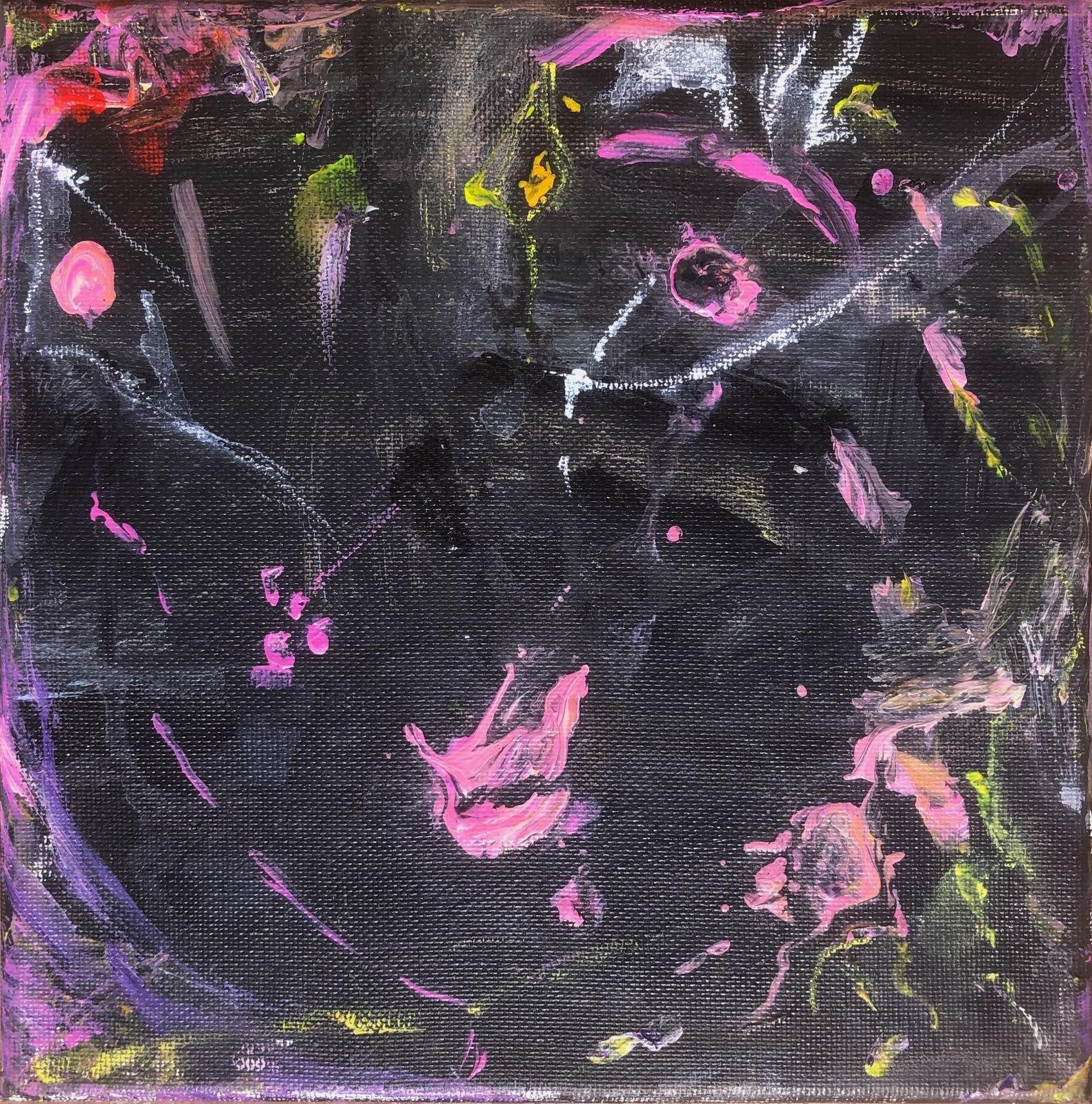 Nerea Chaos Neo Expressionist Fragment Of Psychological Face Moon Abstract Oil Painting 2023
