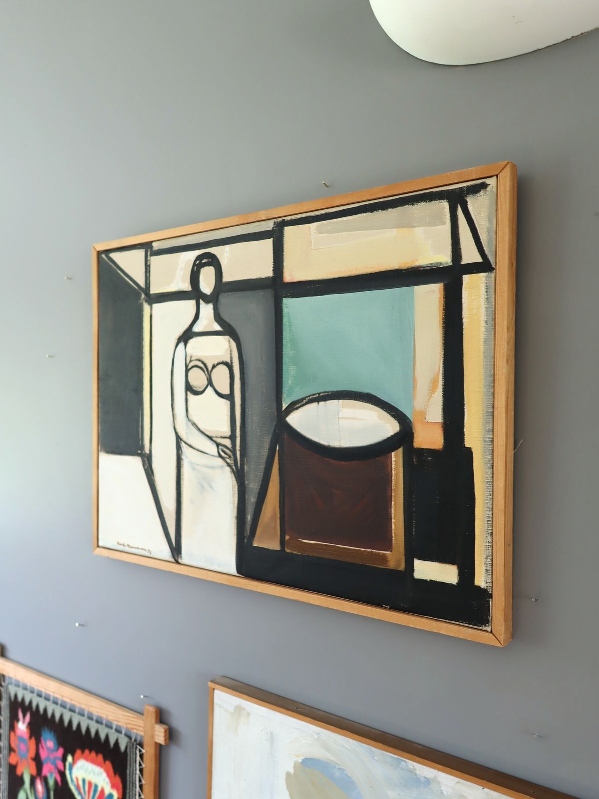 Figure In Constructed Room Oil Painting photo 1194.0