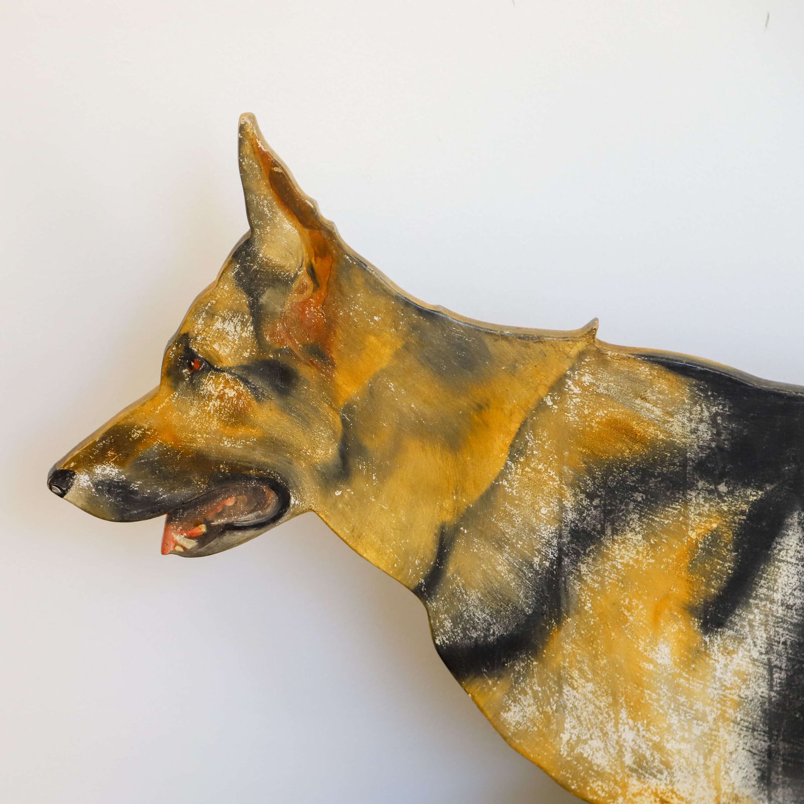 Painted Dummy Board Of An Alsatian/German Shepherd, English, 1970s–1980s photo for sale