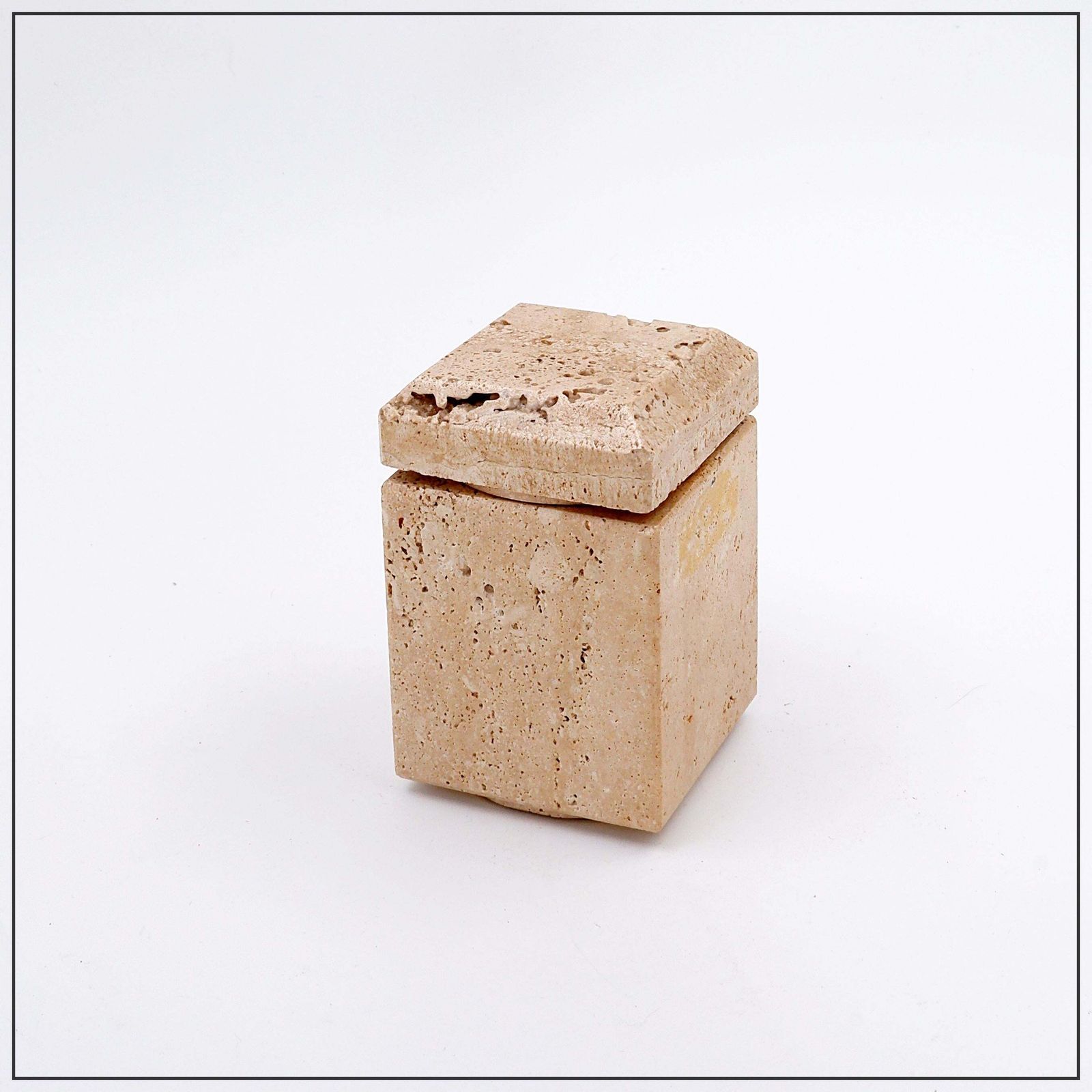 Travertine Box, Italian Design From The 60s/70s, Attributed To Cerri Nestor photo furniture
