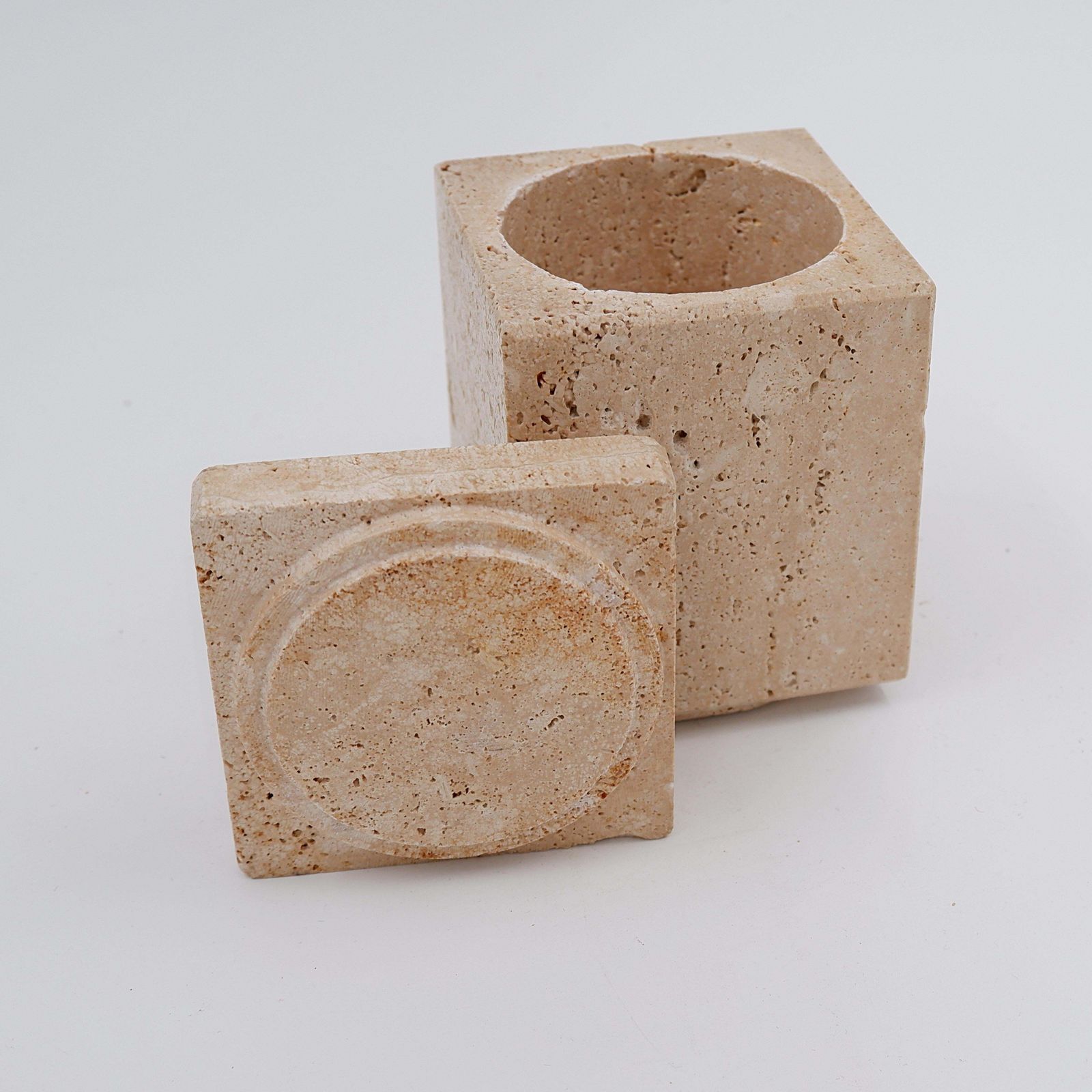photo for sale Travertine Box, Italian Design From The 60s/70s, Attributed To Cerri Nestor