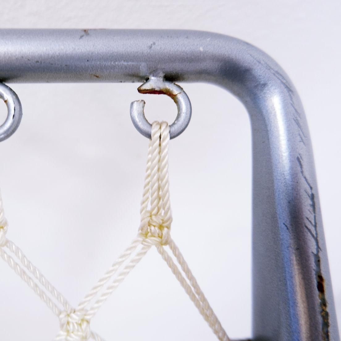Vintage Lounge Chair   Metal And Synthetic Rope photo vinterior