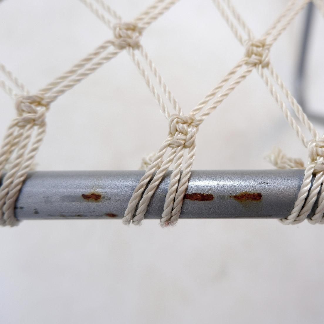 Vintage Lounge Chair   Metal And Synthetic Rope photo vintage