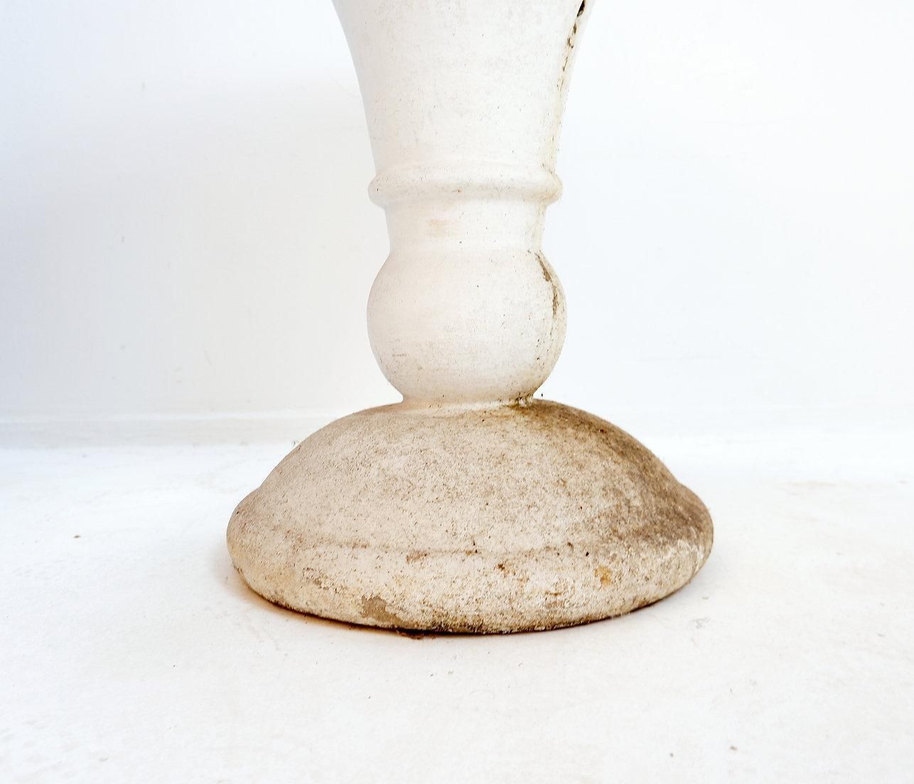 Mid Century Outdoor Planter, Cast Stone, Antique Style, 67cm Diameter photo vintage
