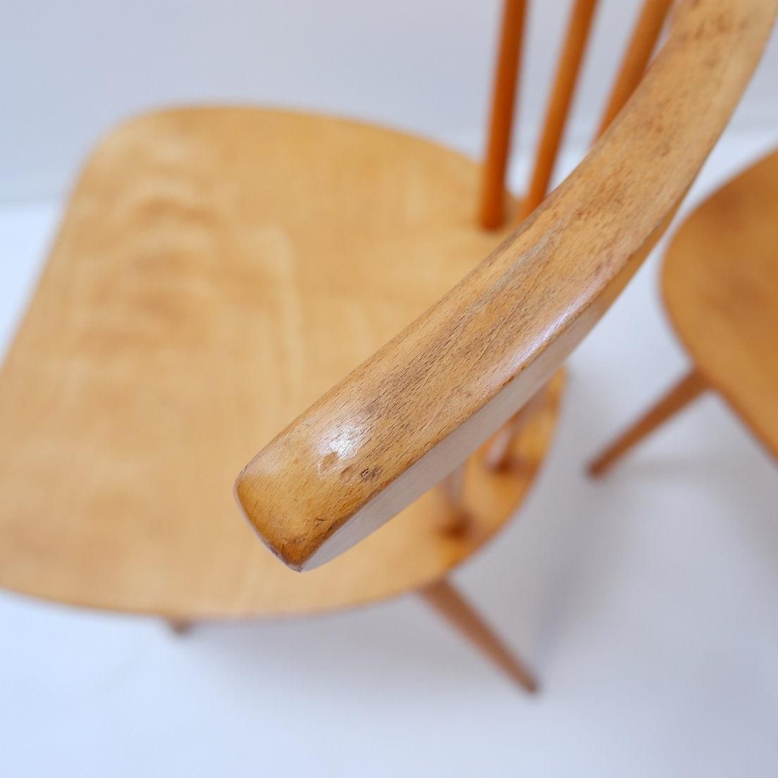 Set Of 4 Scandinavian Chairs From The 50s/60s photo vintage