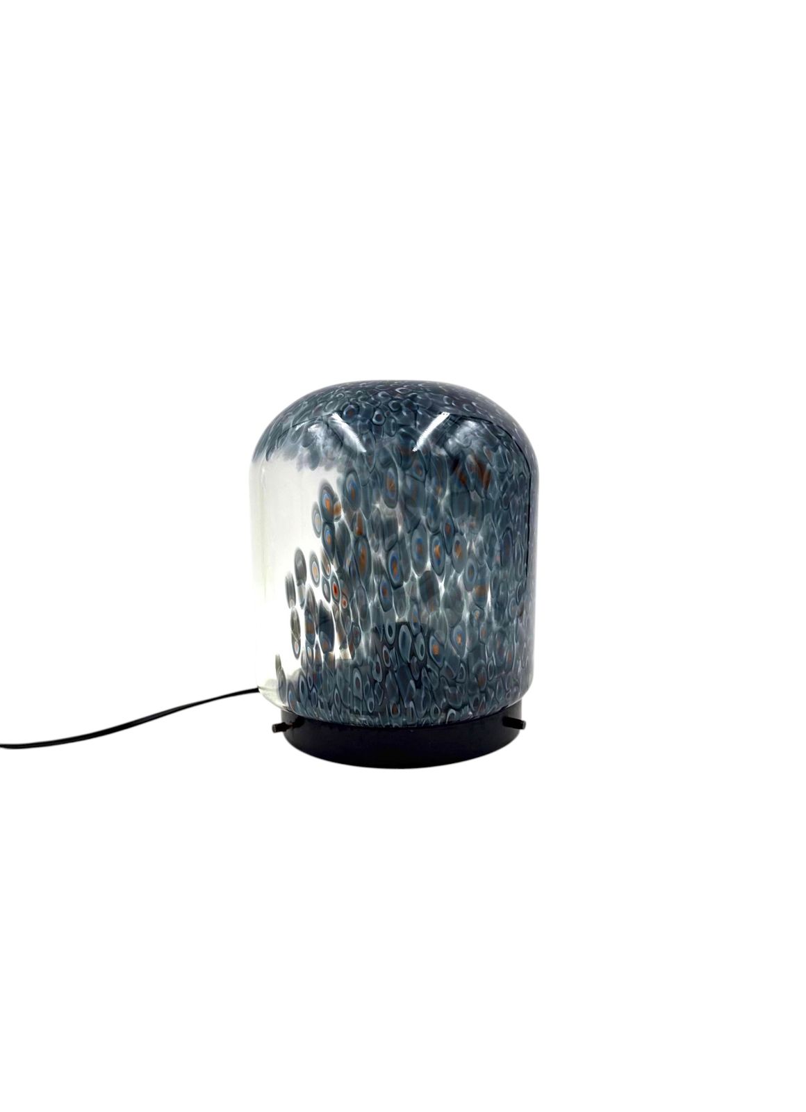 Gae Aulenti, 'Neverrino' Murrine Blown Glass Table Lamp , Vetreria Vistosi Italy 1970s photo vintage