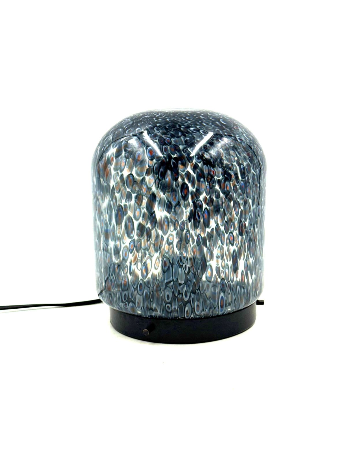 photo vinterior Gae Aulenti, 'Neverrino' Murrine Blown Glass Table Lamp , Vetreria Vistosi Italy 1970s