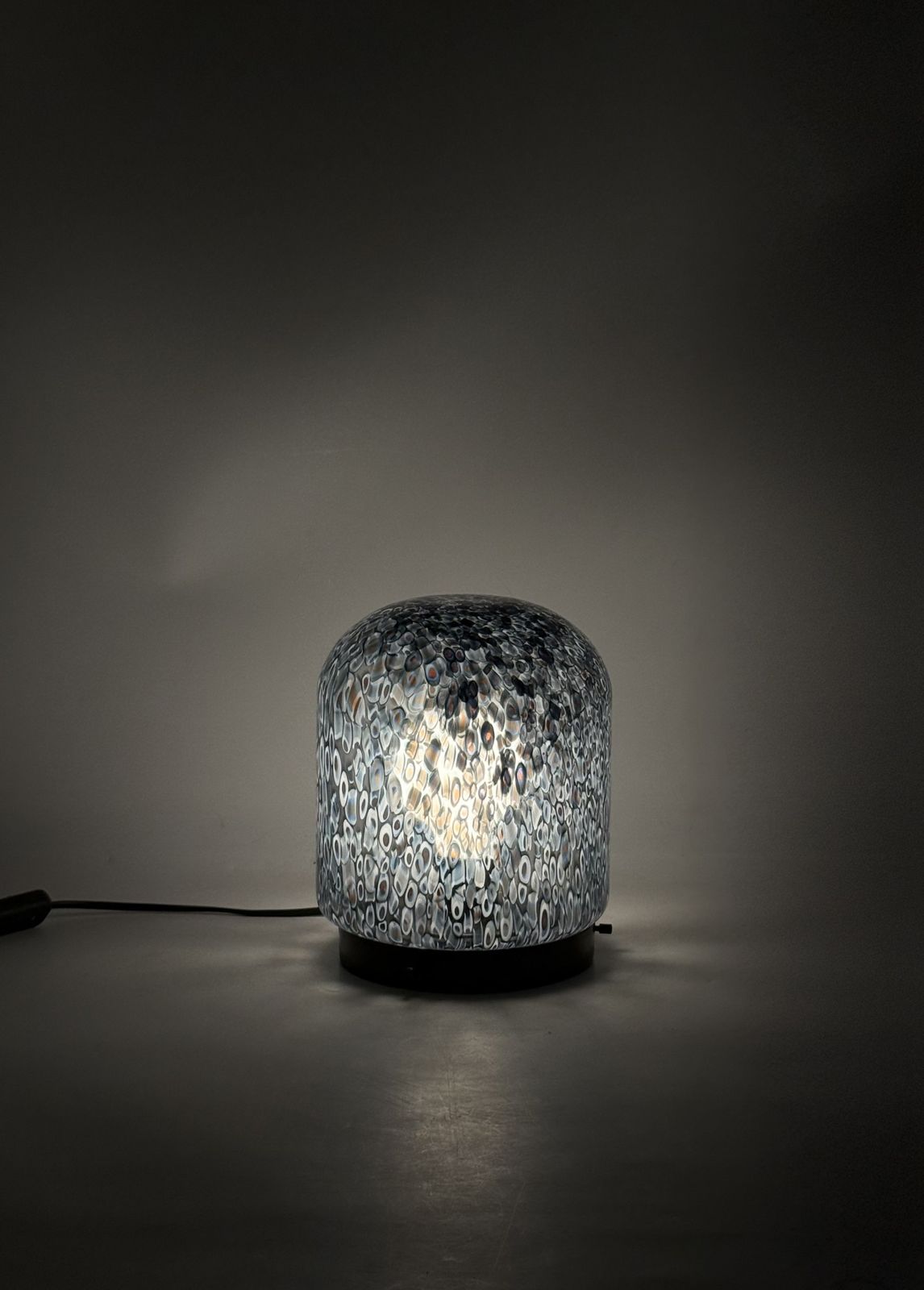 photo buy Gae Aulenti, 'Neverrino' Murrine Blown Glass Table Lamp , Vetreria Vistosi Italy 1970s