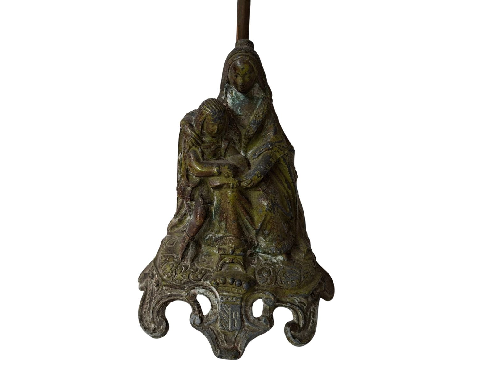 Splendida Lampada Da Tavolo In Bronzo – Stile Antico (XIX Secolo) – Pezzo Unico photo buy