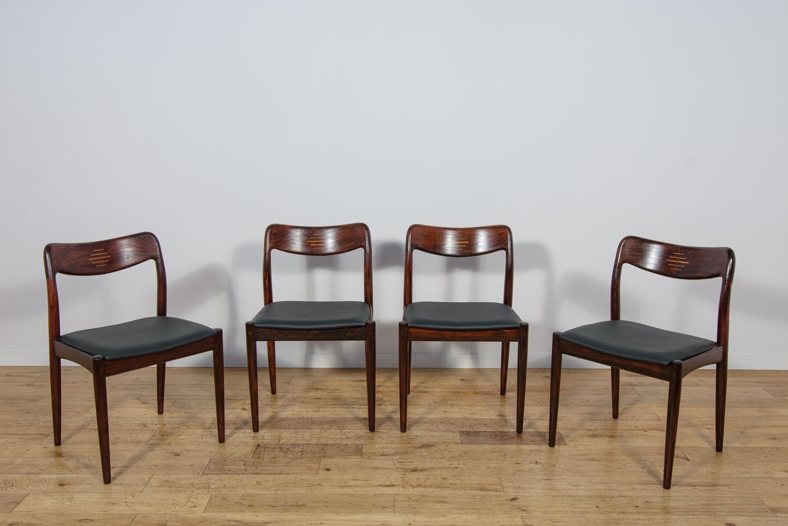 Mid Century Danish Dining Chairs From Uldum Møbelfabrik, Denmark, 1960s, Set Of 4