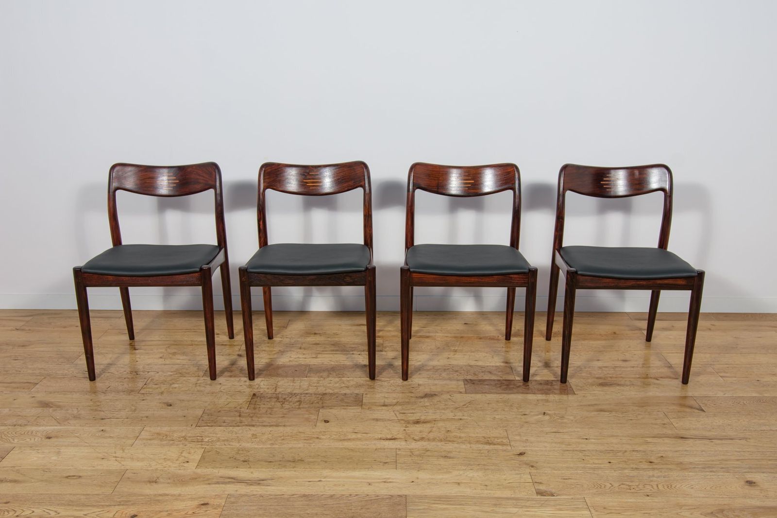 Mid Century Danish Dining Chairs From Uldum Møbelfabrik, Denmark, 1960s, Set Of 4 photo for sale