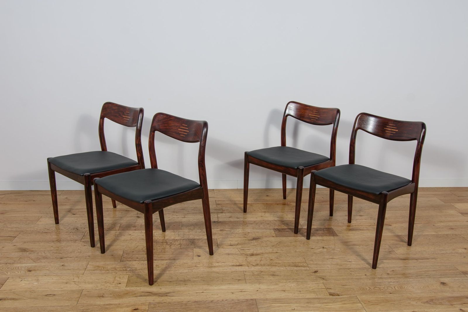 Mid Century Danish Dining Chairs From Uldum Møbelfabrik, Denmark, 1960s, Set Of 4 photo 5535.0