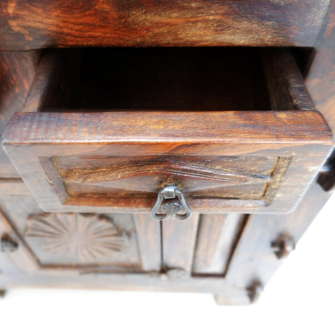 photo buy Spanish Rustic Buffet, Wood And Iron, 20th Century, 2 Drawers, Spain