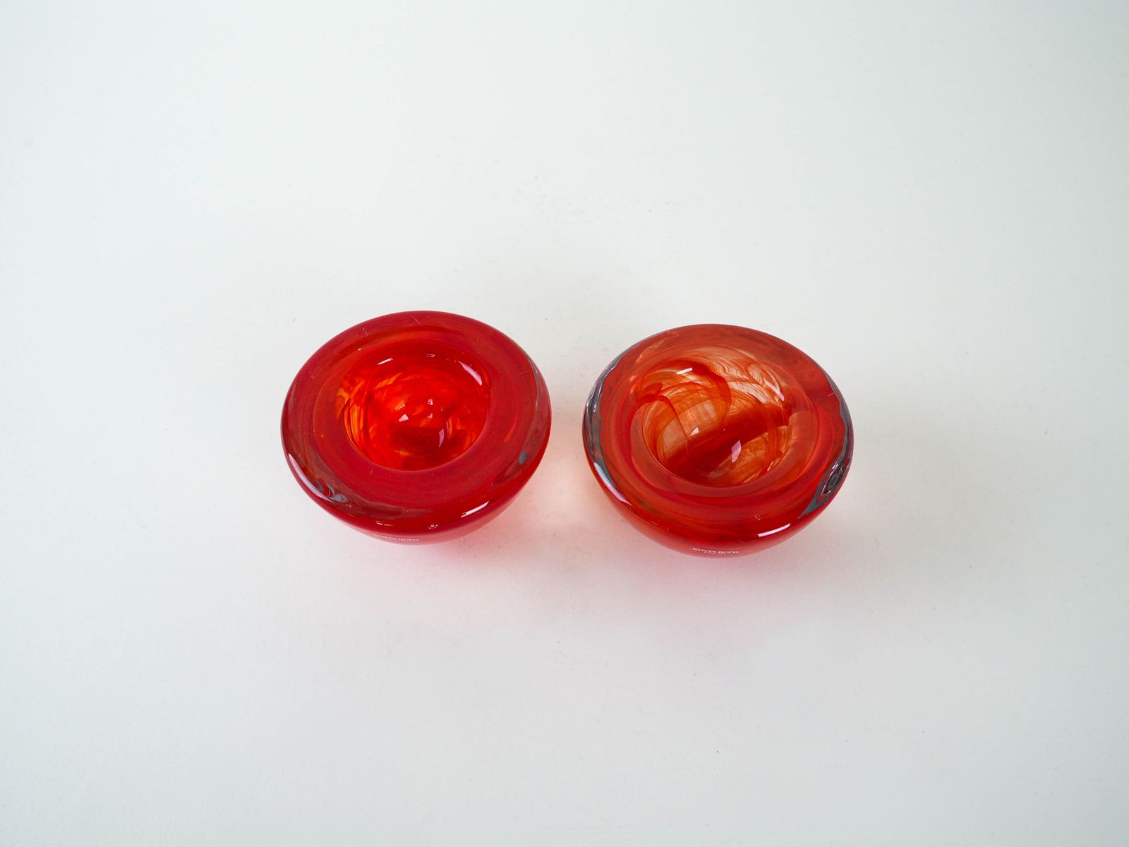 Set Of Glass Candleholders, Swedish Design, 1970s, Manufactured By Kosta Boda photo Home Decor