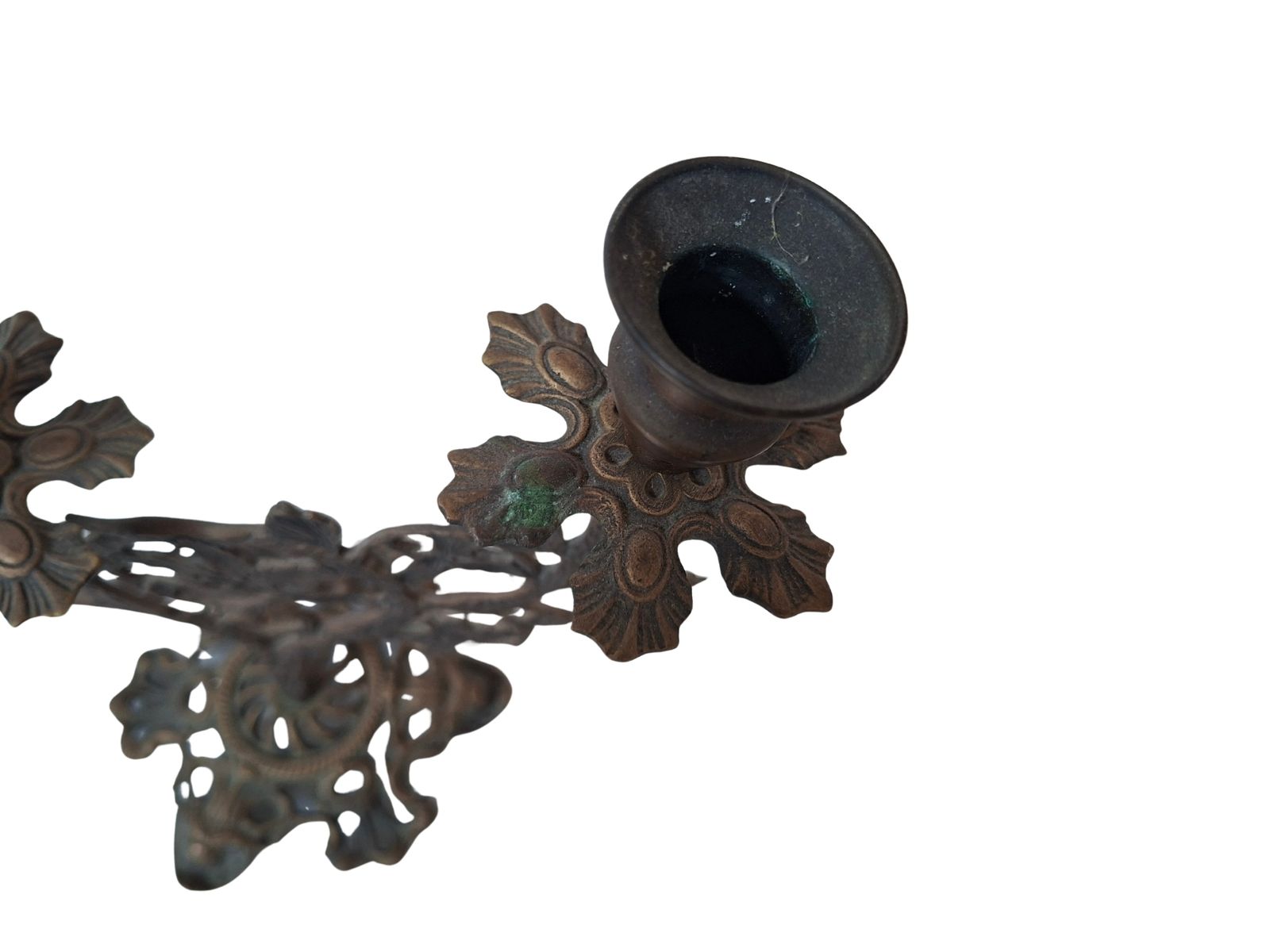 Splendida Coppia Di Candelabri Antichi   Stile Liberty / Art Nouveau photo vinterior