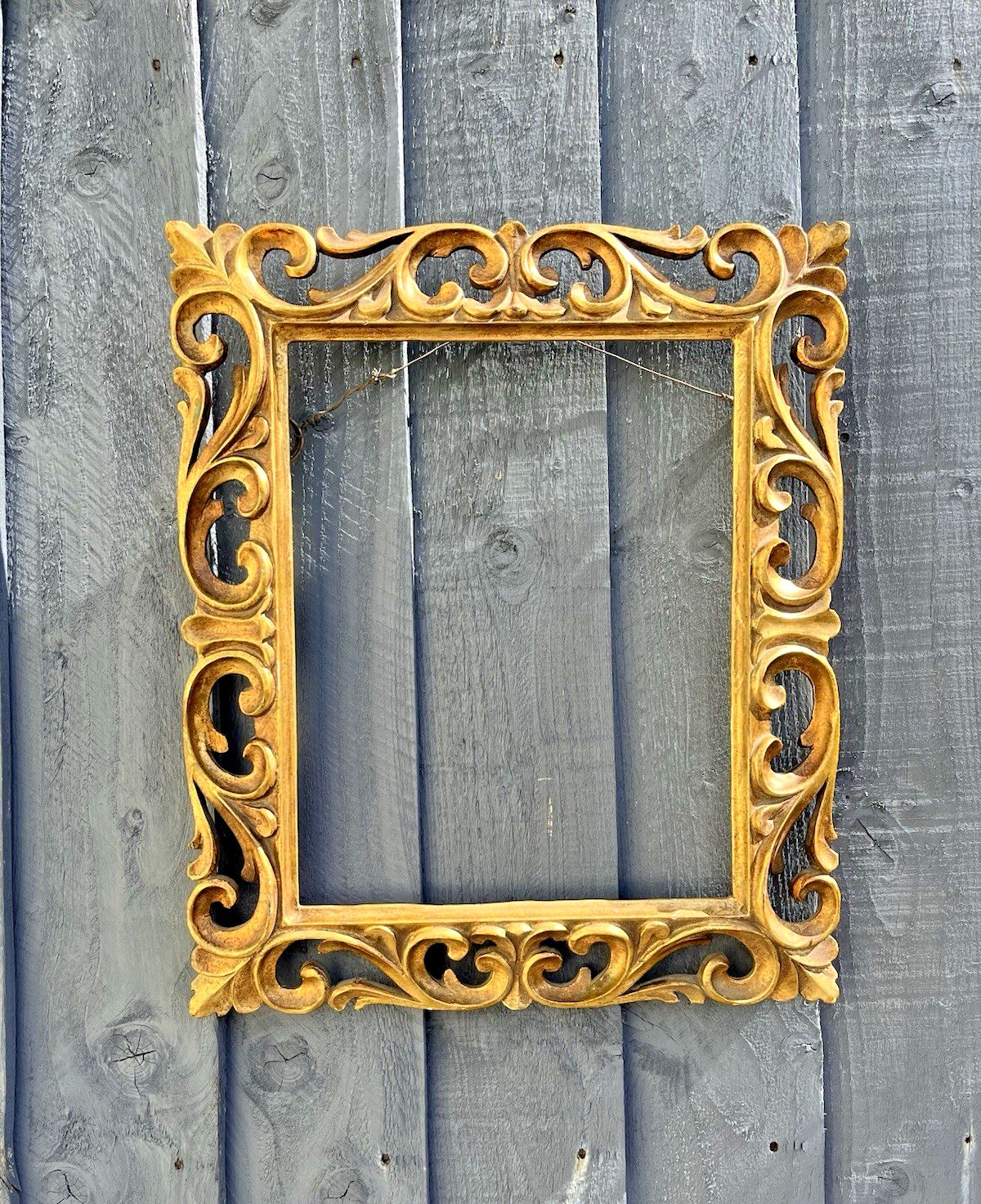 Superb Italian Ornate Giltwood Rococo Frame For Antique Picture Painting Mirror photo furniture