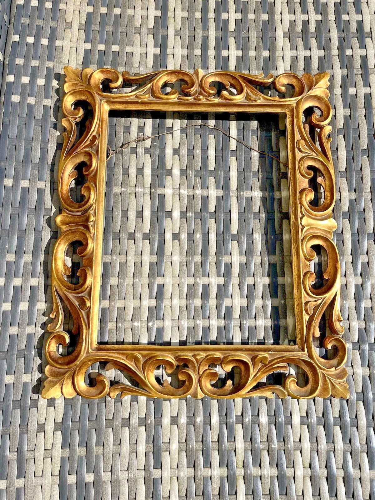 Superb Italian Ornate Giltwood Rococo Frame For Antique Picture Painting Mirror photo 180.0