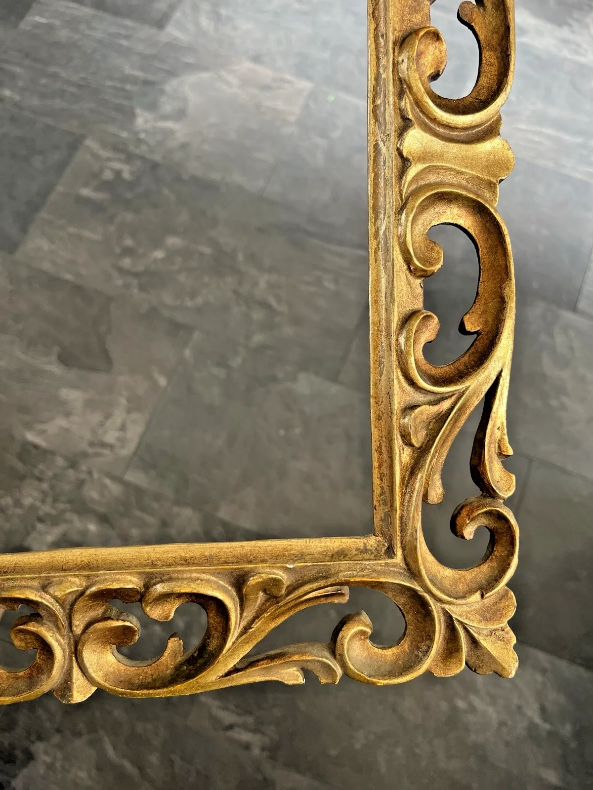 photo buy Superb Italian Ornate Giltwood Rococo Frame For Antique Picture Painting Mirror