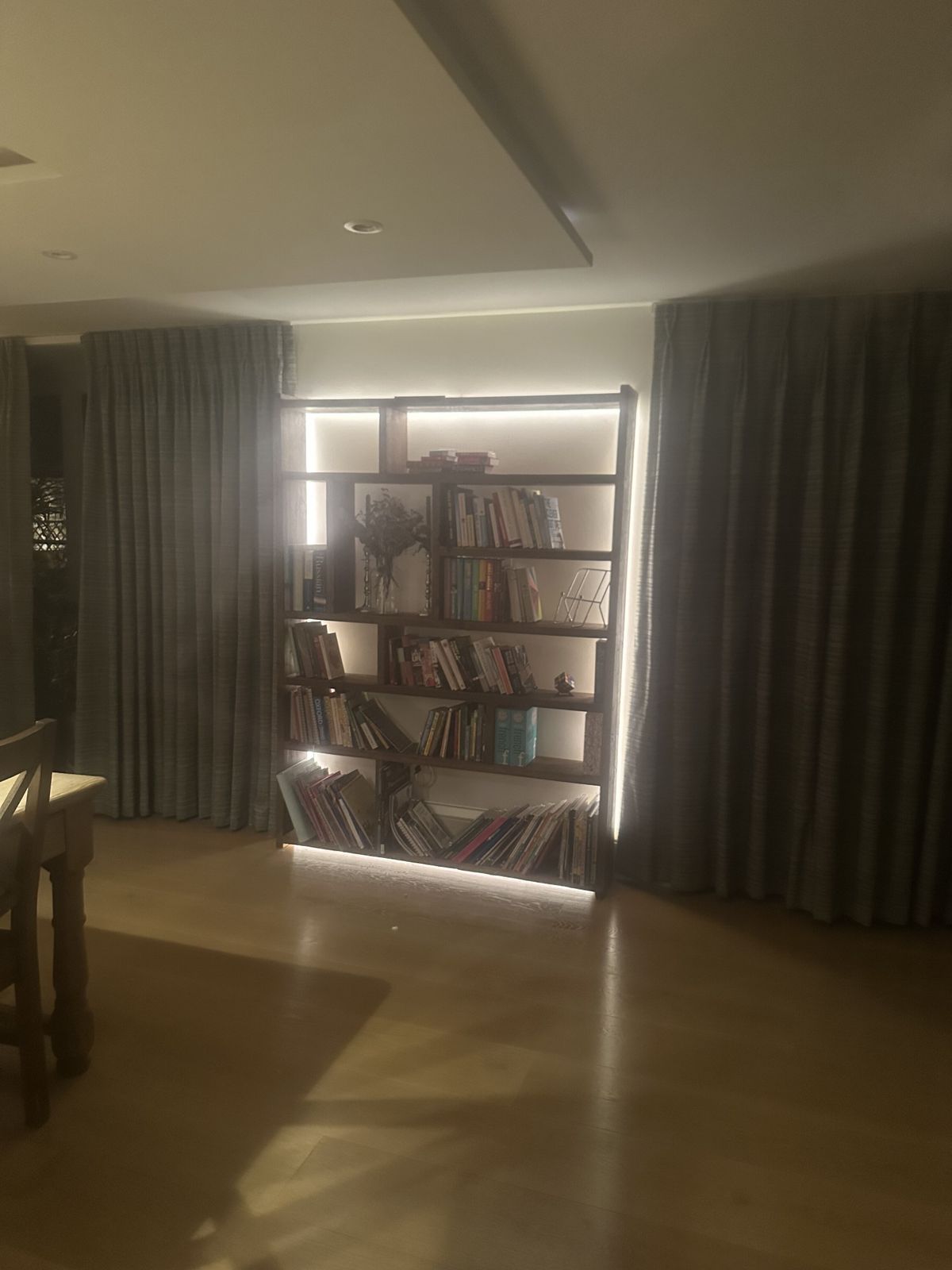 Made To Measure Reclaimed Wood Bookcases & Tall Units Solid Heavy Duty Worn Old Character Painted photo vinterior
