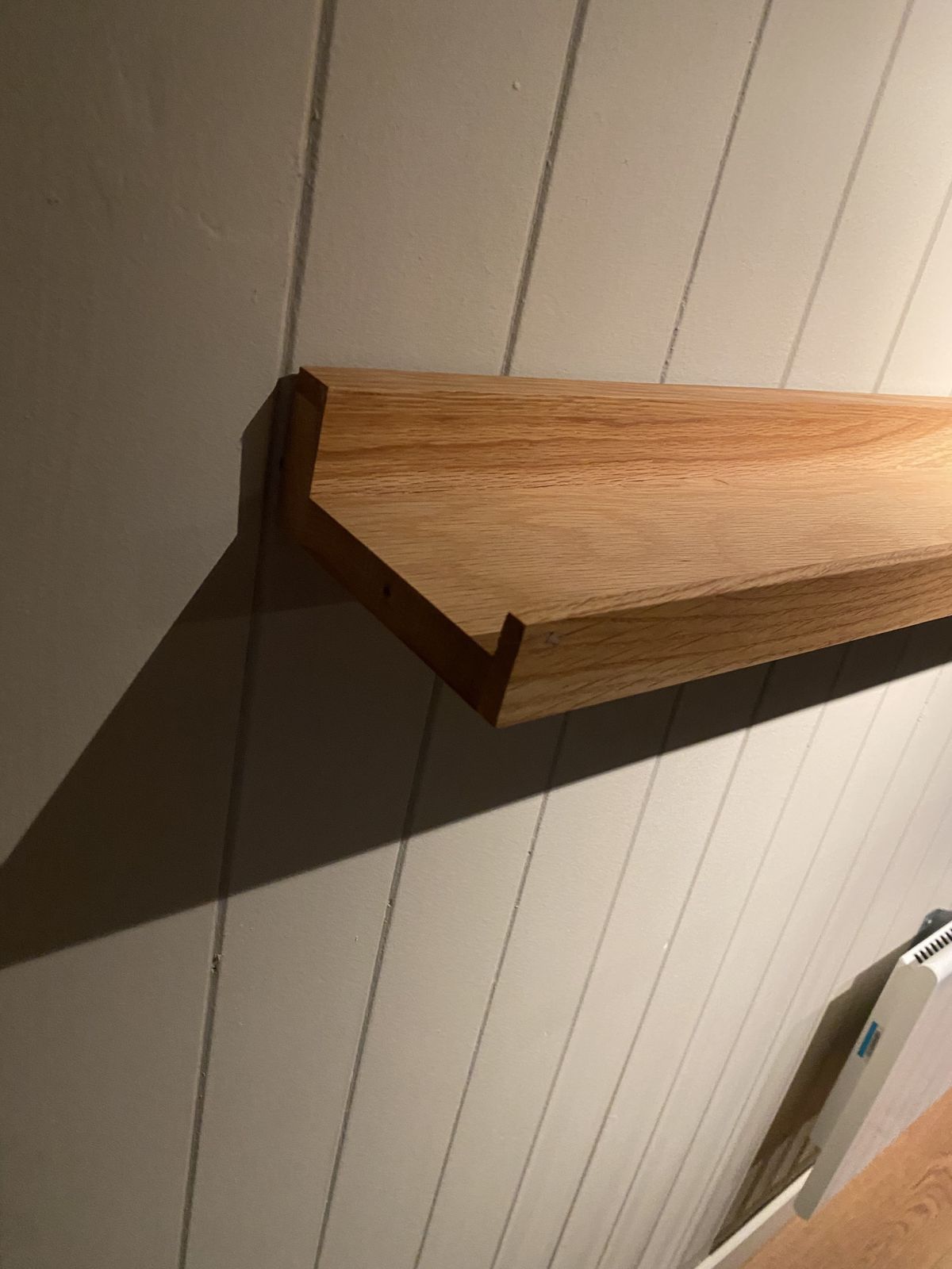 120 Cm Wooden Floating Wall Shelves Display Storage Unit Set Of Two