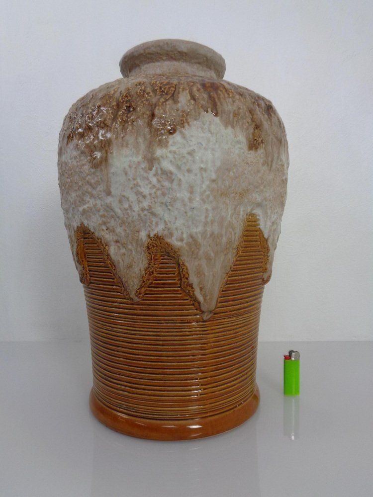 Large Lava Ceramic Model 650/45 Vase From Dümler & Breiden, Germany, 1970s photo for sale
