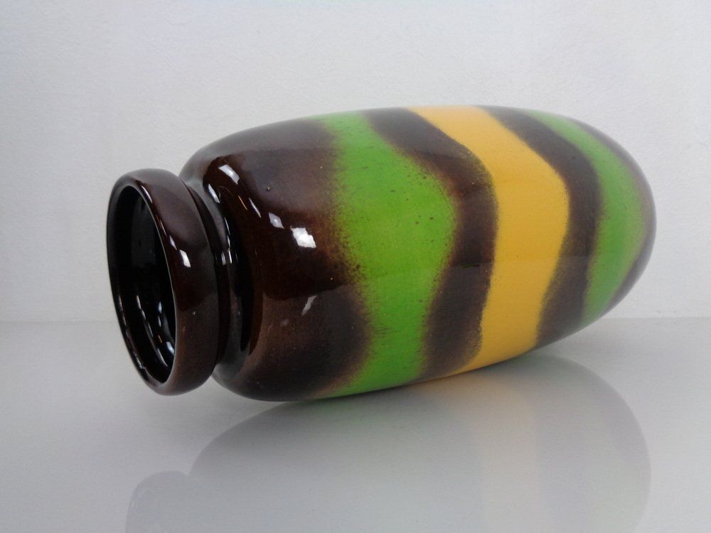 photo furniture Large Pop Art Model 284 47 Vase In Glazed Ceramic From Scheurich, Germany, 1970s