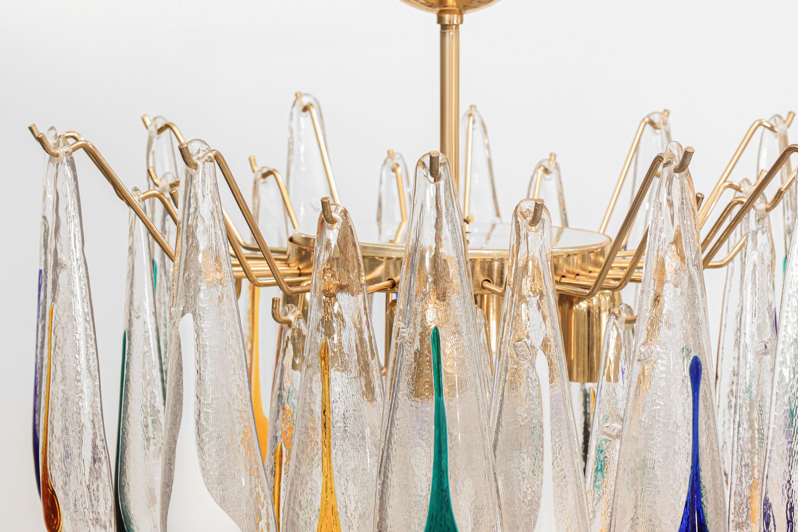 photo furniture La Murrina Glass Chandelier, Italy, 1980s.