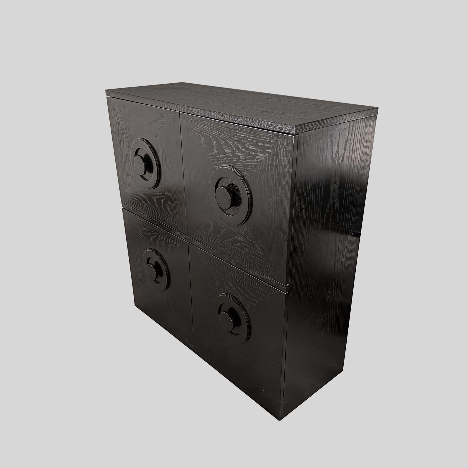 Graphical Defour Black Cabinet, 1970s. photo Furniture