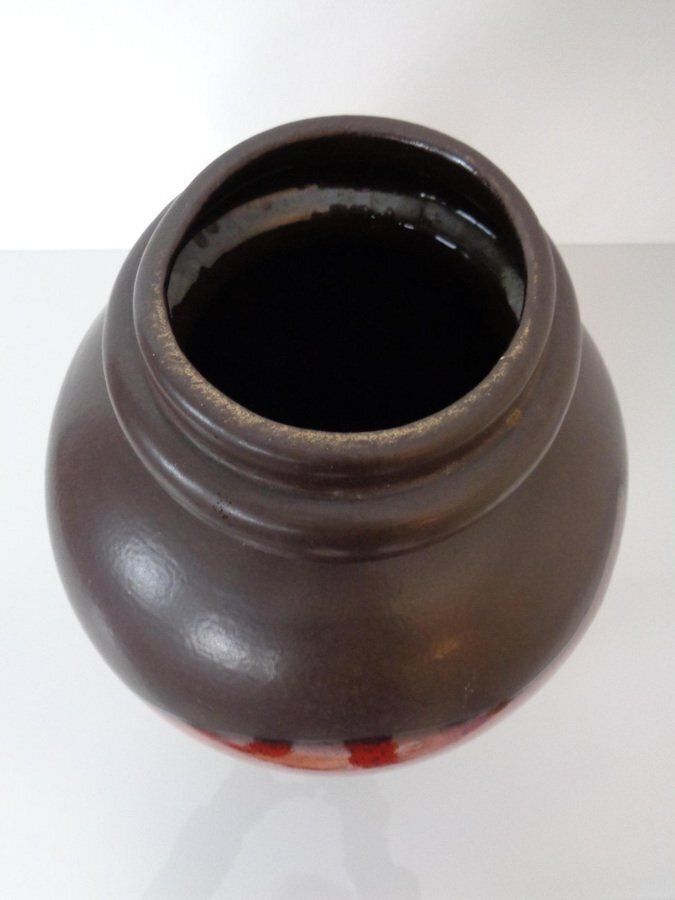 photo furniture Large Pop Art Model 286 42 Vase In Glazed Lava Ceramic From Scheurich, Germany, 1970s