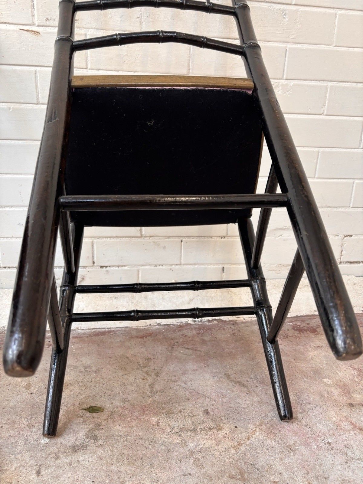 A Good Pair Of Very Attractive Faux Bamboo Chairs. photo vinterior