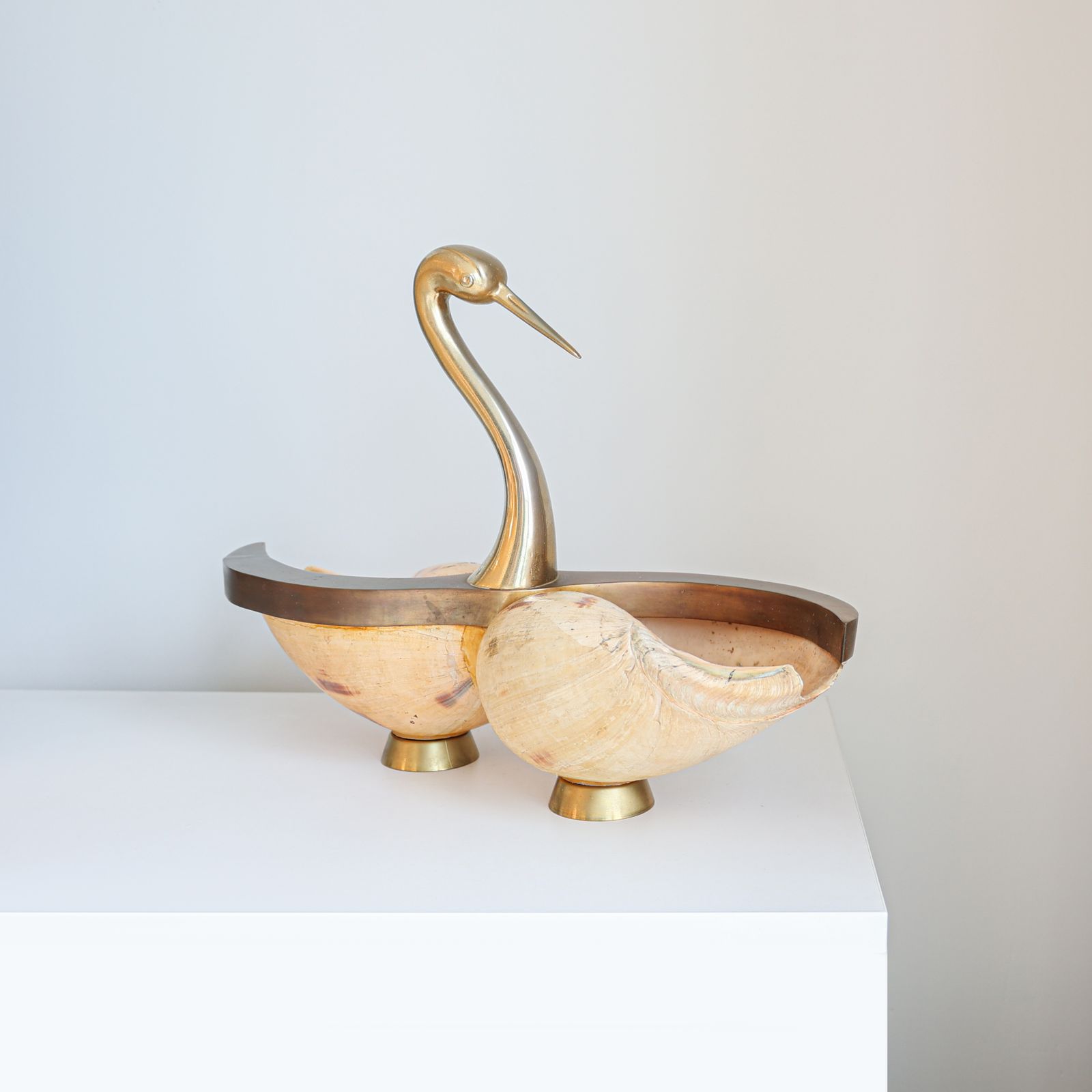 Sculpture Cygne de Gabriella Binazzi, années 1970.