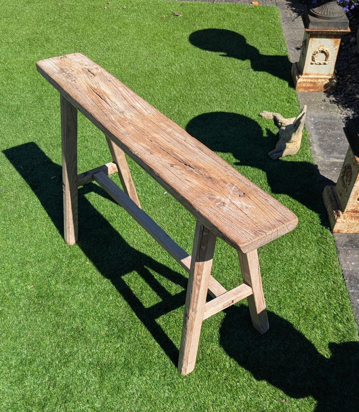 Reclaimed Vintage Elm Bench Wet Leg  Delivery Available 0325.