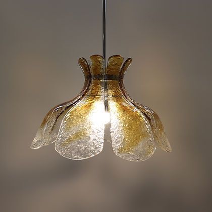 Flower Pendant Lamp Van Carlo Nason Voor Mazzega photo buy