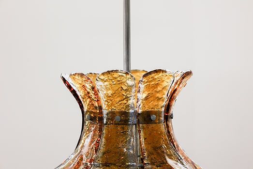 Verlichting Flower Pendant Lamp van Carlo Nason voor Mazzega photo