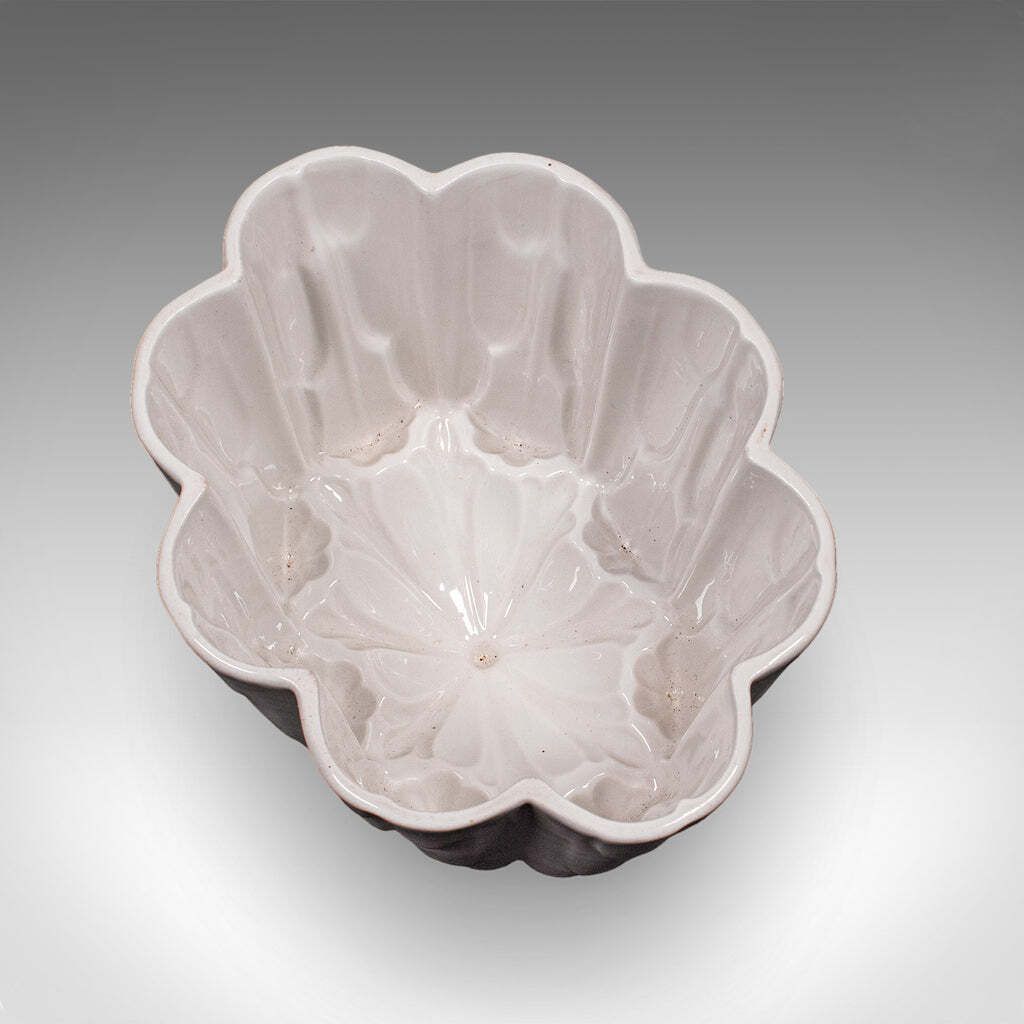 Trio Of Antique Jelly Moulds English Ceramic Set Country Kitchen Victorian photo 1796.0