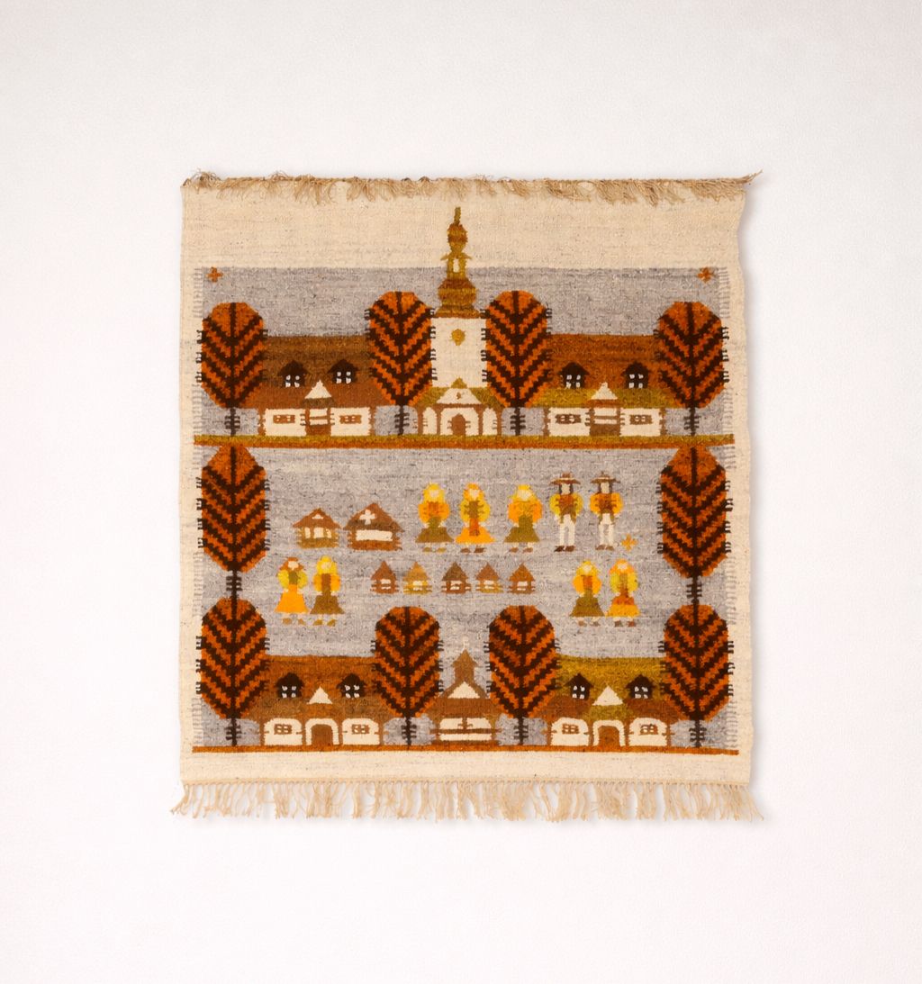Maria Bujakowa Kilim "Jarmark Podhalanski", 1940s.