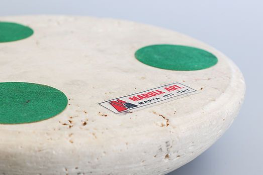 Vide-poche mid-century en travertin, par Fratelli Mannelli, années 1970. photo for sale
