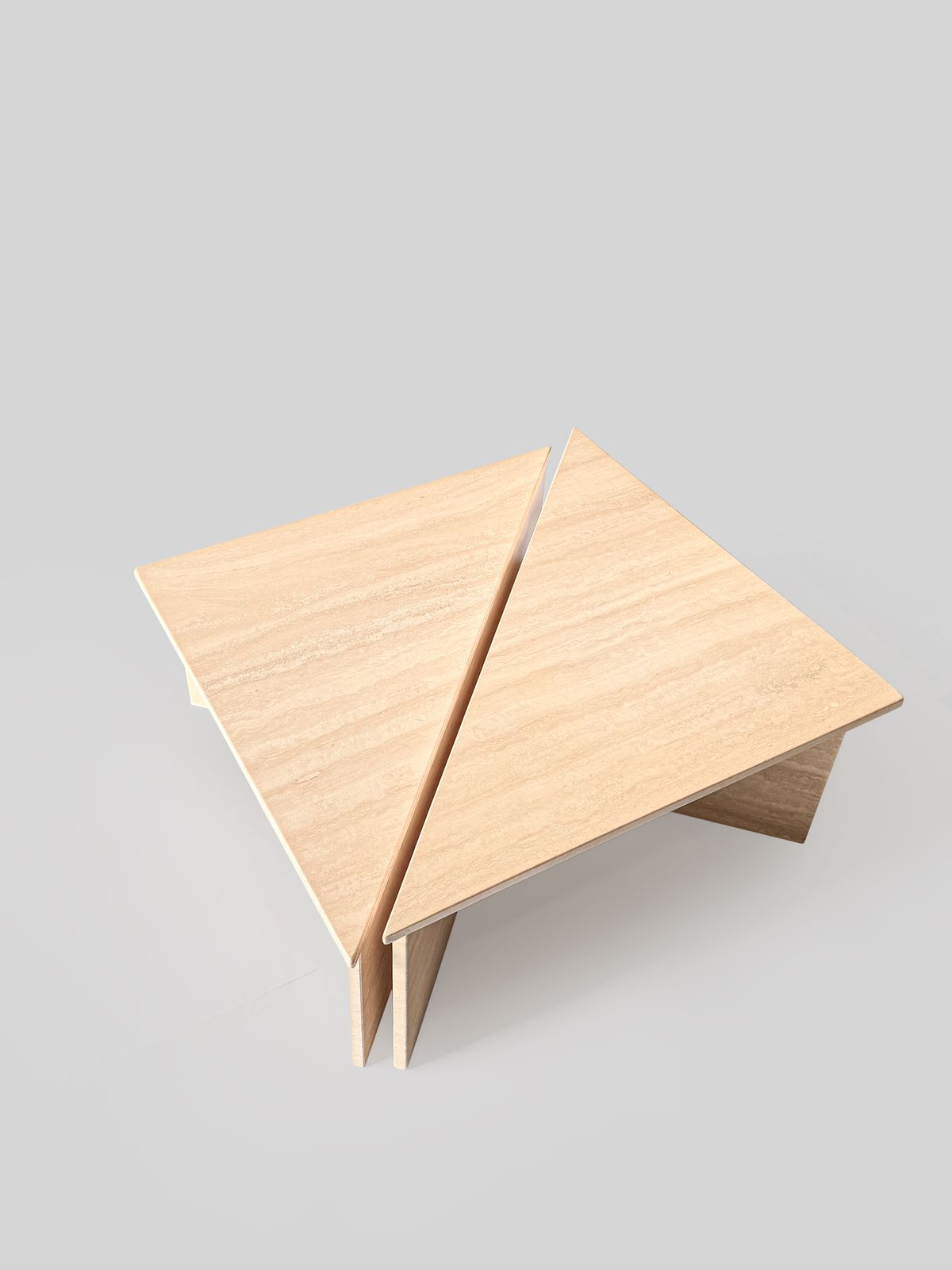Table basse Up&Up Triangle, années 1970. photo furniture