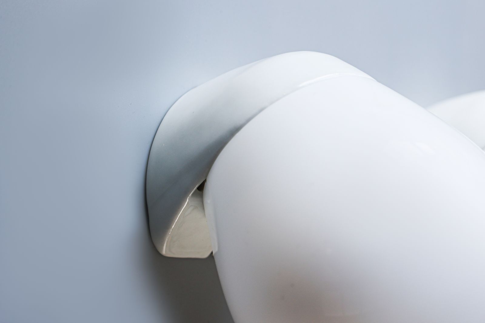 photo for sale Wilhelm Wagenfeld, Ceiling Lights, Porcelain, 1950s.